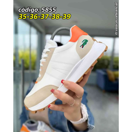 Zapatillas blanco rosado