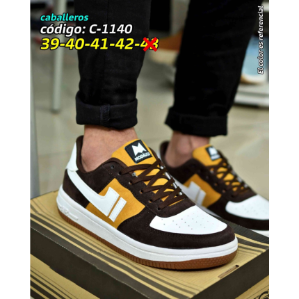 Zapatillas de caballeros cafe marron